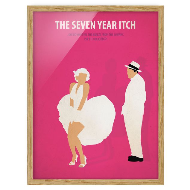 Portrait canvas prints Film Poster The Seven Year Itch