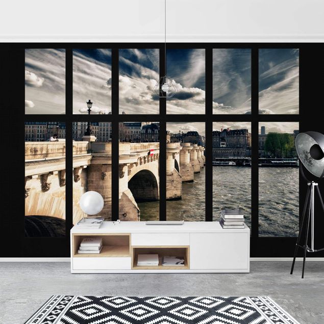 Wallpapers modern Window Bridge Paris