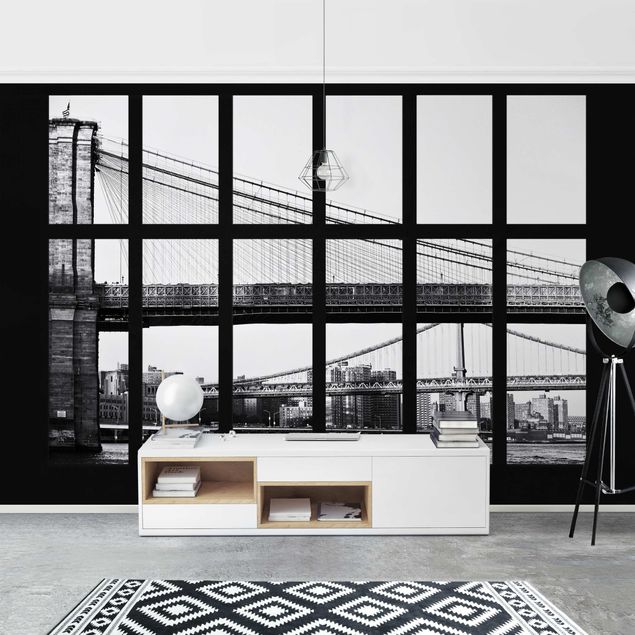 Wallpapers New York Window Bridges New York