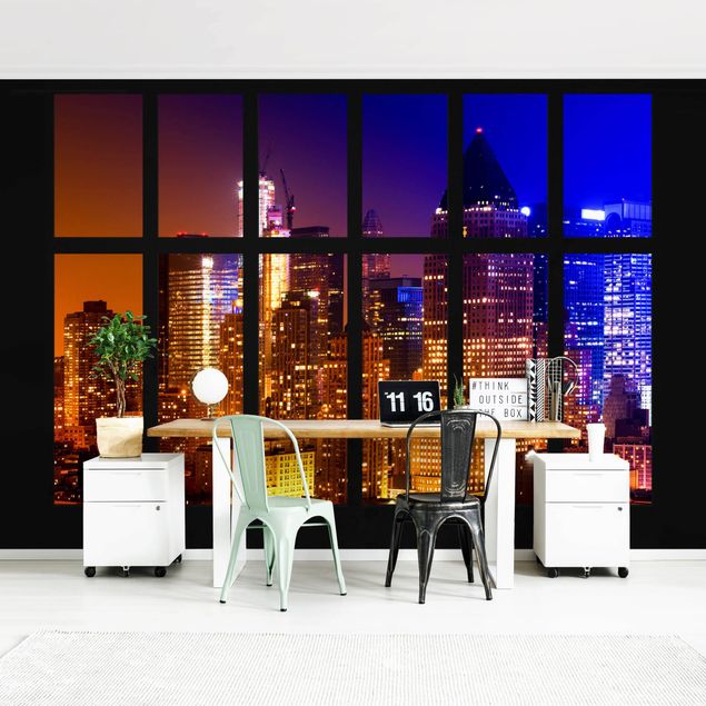 Wallpapers New York Window Manhattan Sunrise