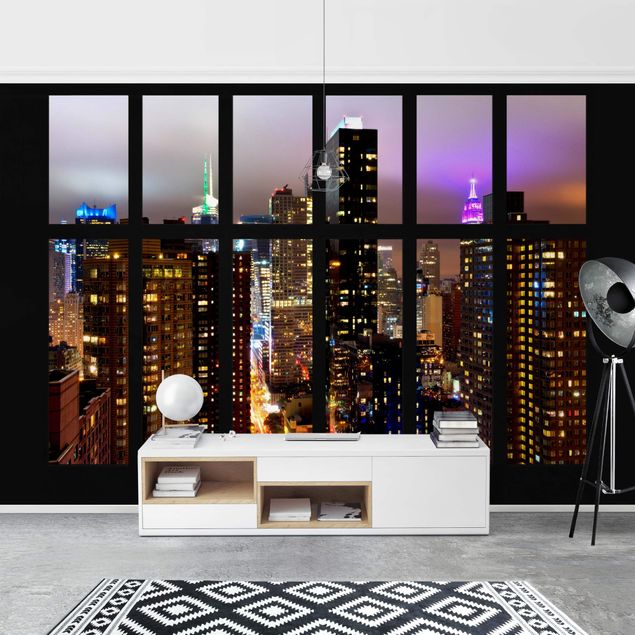 Wallpapers New York Window New York Moonlight