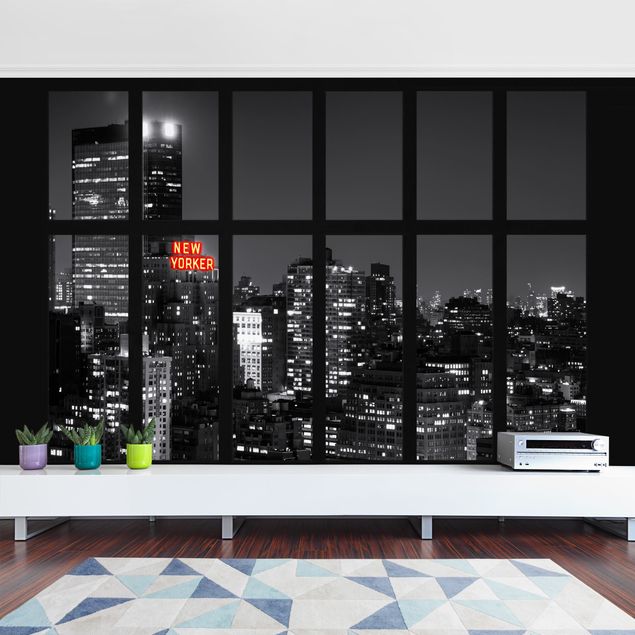 Wallpapers 3d Window New York Night Skyline