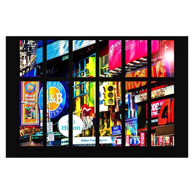 Self adhesive wallpapers Window Times Square New York