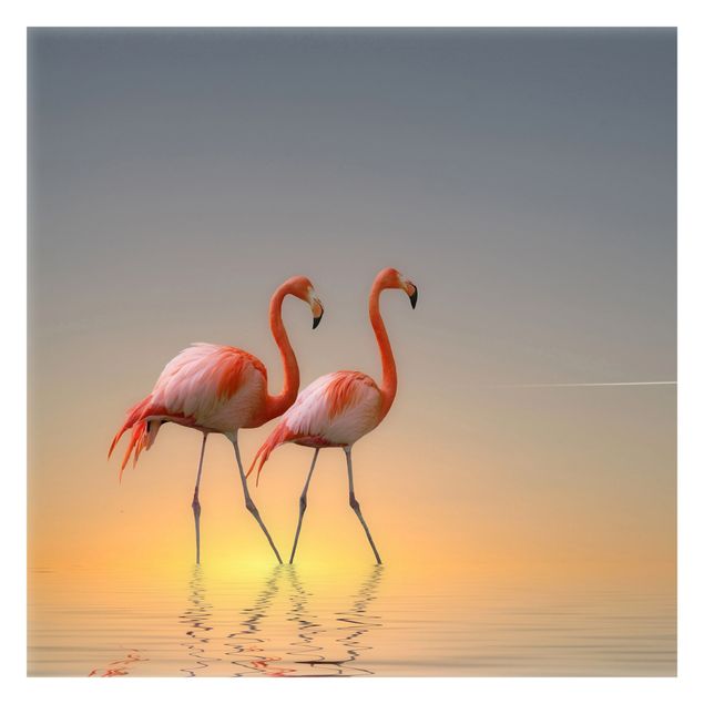 Modern wallpaper designs Flamingo Love