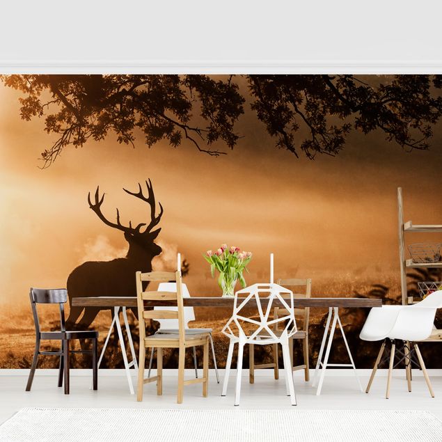 Modern wallpaper designs Deer In The Winter Forest