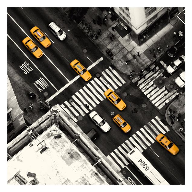 Self adhesive wallpapers New York City Cabs