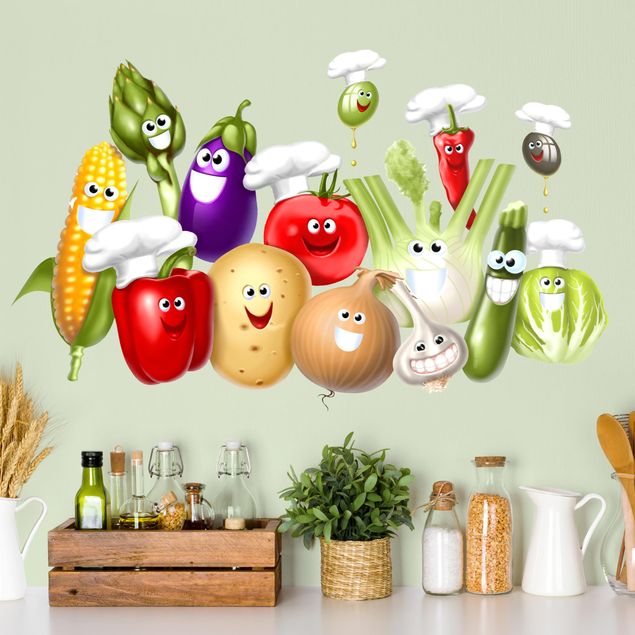 Wall stickers Cheeky vegetables
