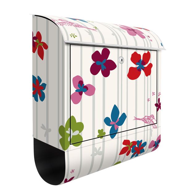 Letterboxes flower Floral Pattern