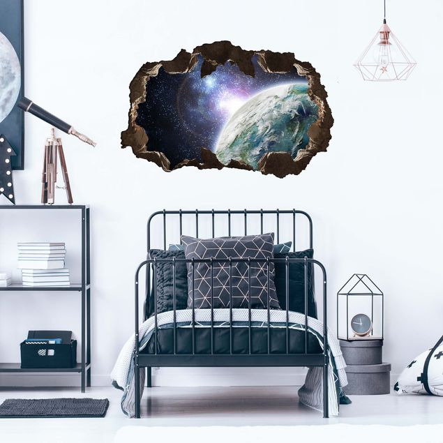 3d wallpaper sticker Galaxy Light