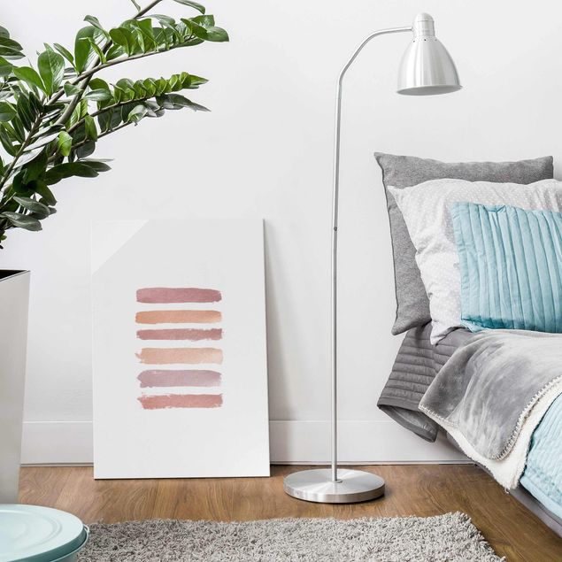 Contemporary art prints Shades of Pink Stripes