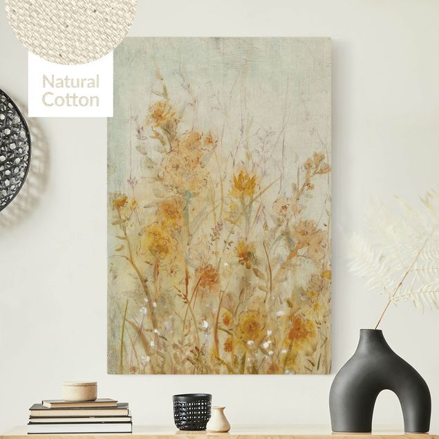 Canvas prints grasses Yellow Meadow Of Wild Flowers