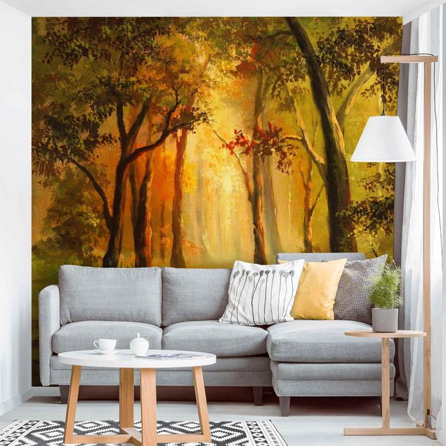 Kitchen Painting Of A Forest Clearing