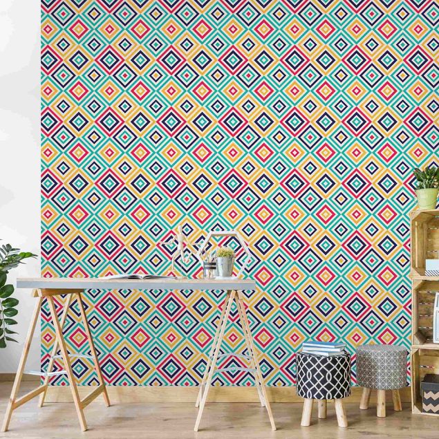 Geometric shapes wallpaper Geometry To The Square