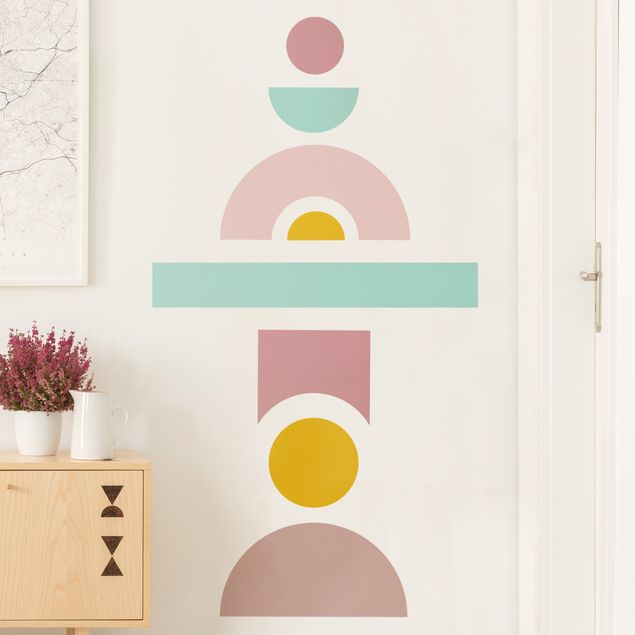 Wall art stickers Geometric forms composition III