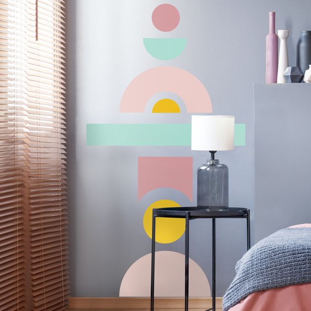 Wall sticker - Geometric forms composition III