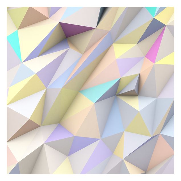 Wallpapers 3d Geometric Pastel Triangles In 3D