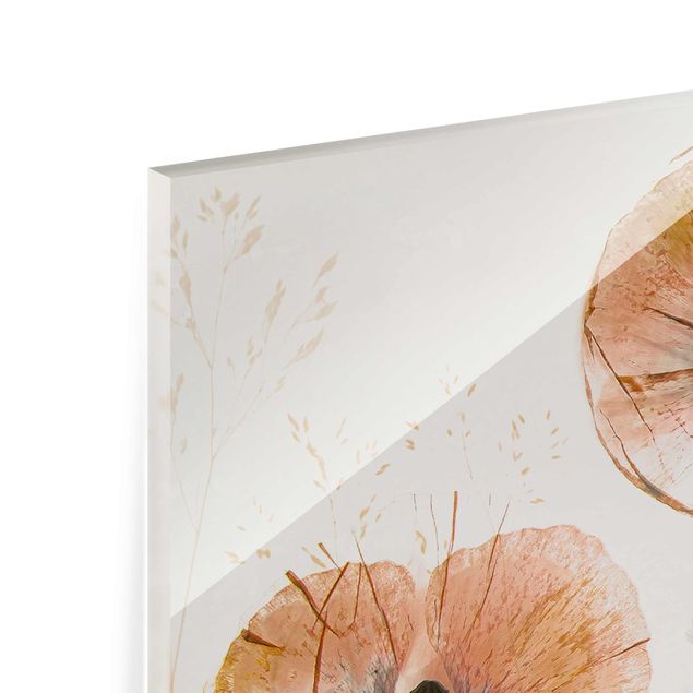 Prints Dried Poppy Flowers With Delicate Grasses