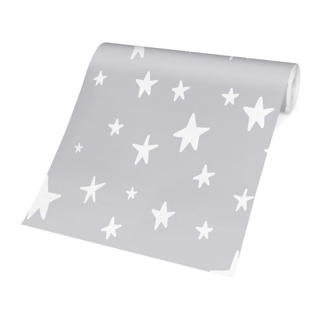 Wallpapers grey Drawn Big Stars Up In Grey Sky