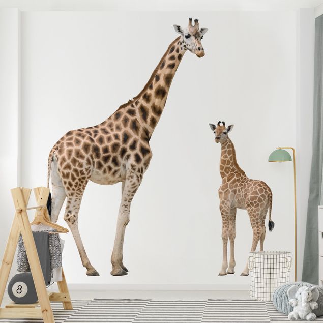 Wallpapers modern Giraffe Mother And Child