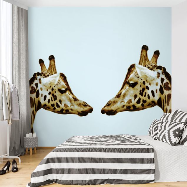 Wallpapers animals Giraffes In Love