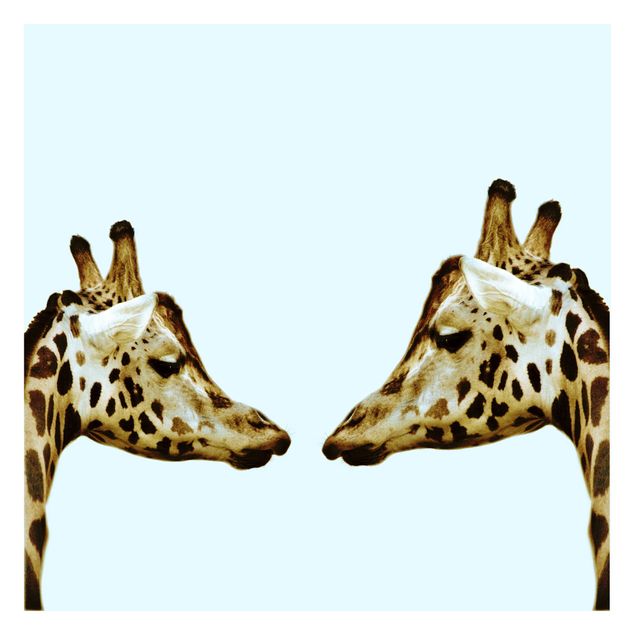 Peel and stick wallpaper Giraffes In Love