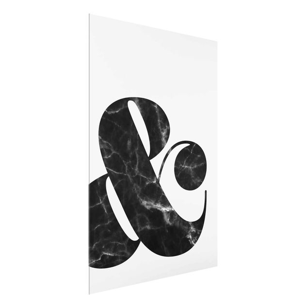 Glass prints sayings & quotes Ampersand Marble