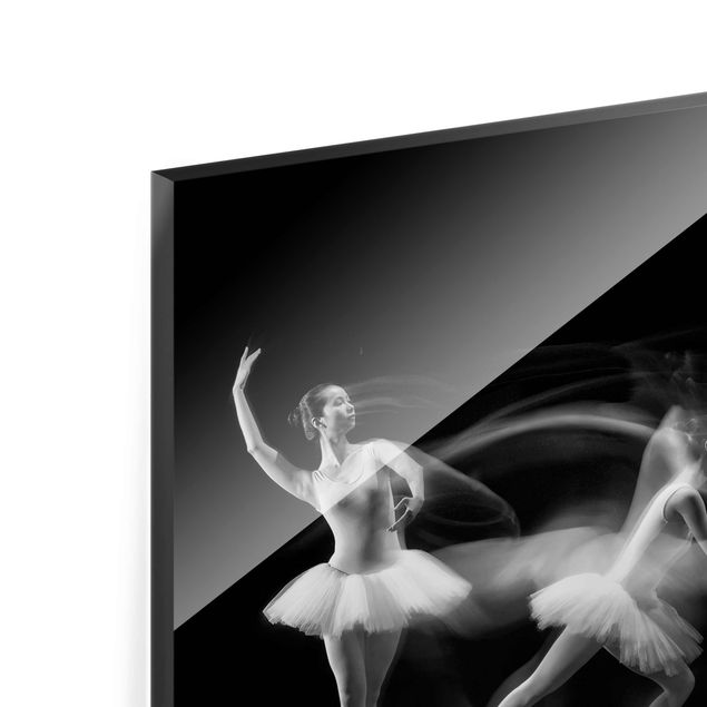 Magnettafel Glas Ballerina Art Wave