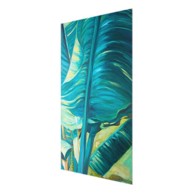 Prints Banana Leaf With Turquoise I