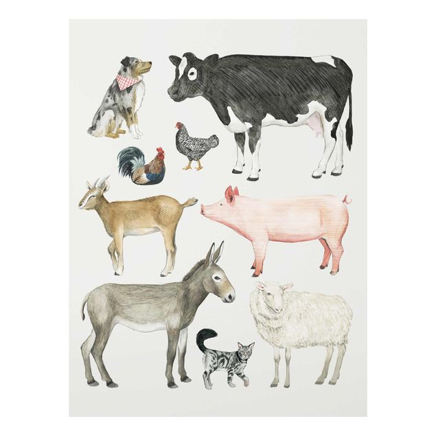 Prints Farm Animal Family I