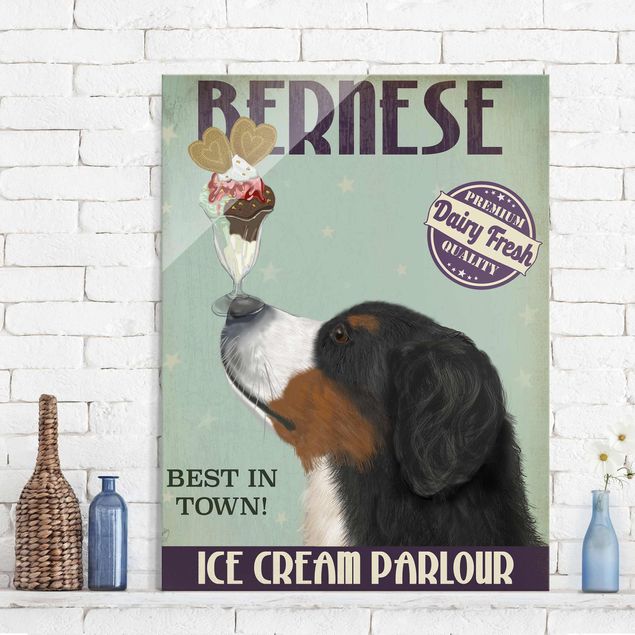 Kitchen Bernese Mountain Dog With Ice