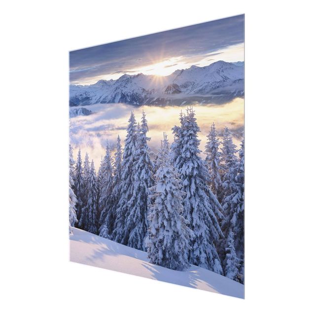 Glass prints landscape View Of The Hohe Tauern From Kreuzkogel Austria