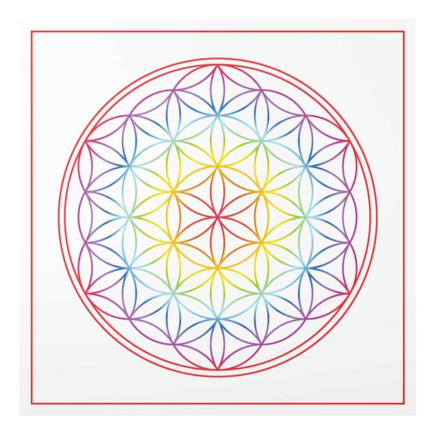 Prints Flower of life Colourful
