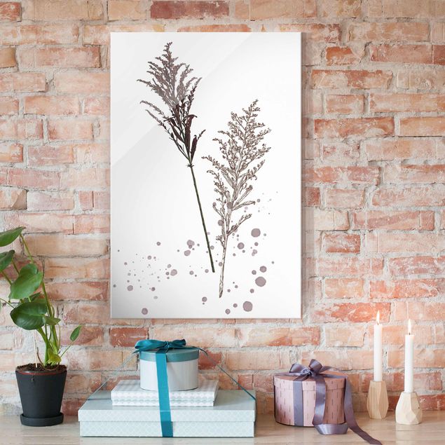Kitchen Botanical Watercolour - Fescue Reed
