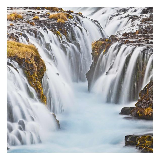Prints modern Brúarfoss Waterfall In Iceland