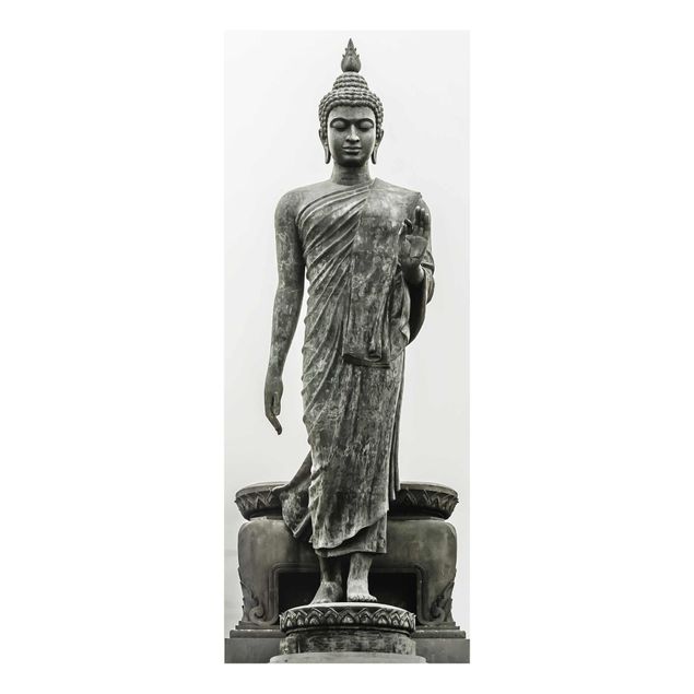 Prints black and white Buddha Statue