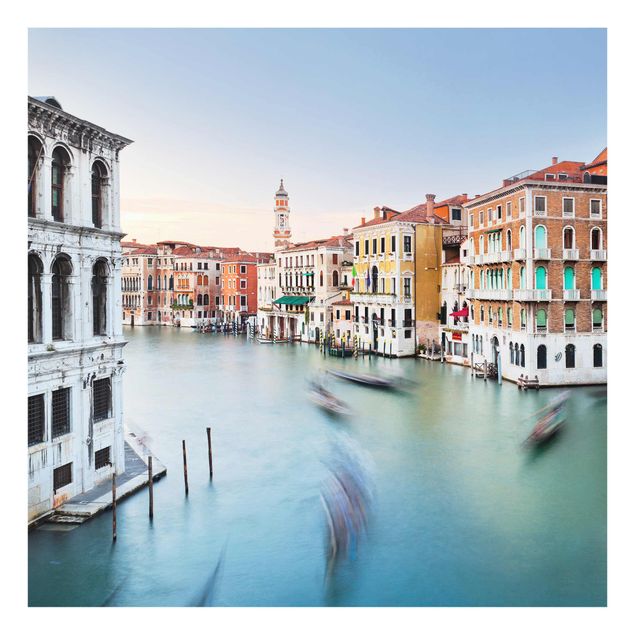 Prints blue Grand Canal View From The Rialto Bridge Venice