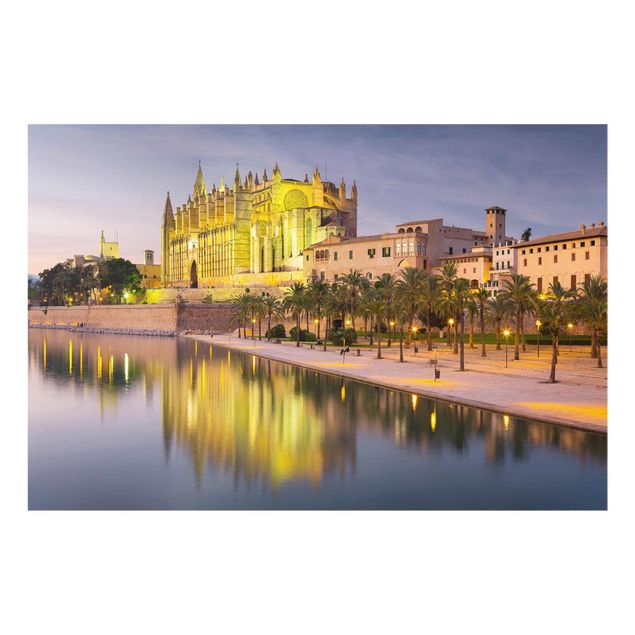 Architectural prints Catedral De Mallorca Water Reflection
