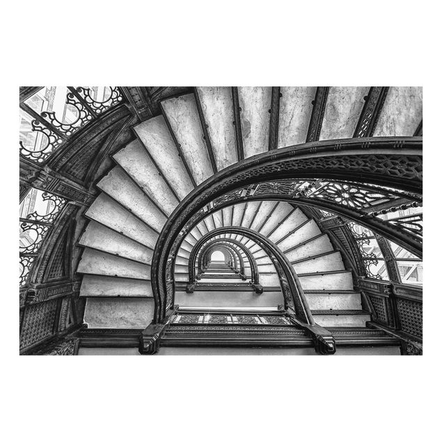 Prints black and white Chicago Staircase