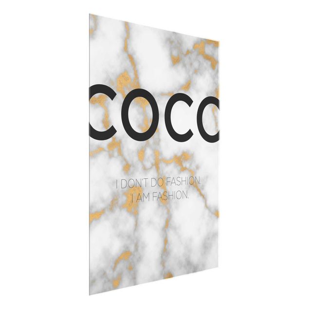 Modern art prints Coco - I Dont Do Fashion