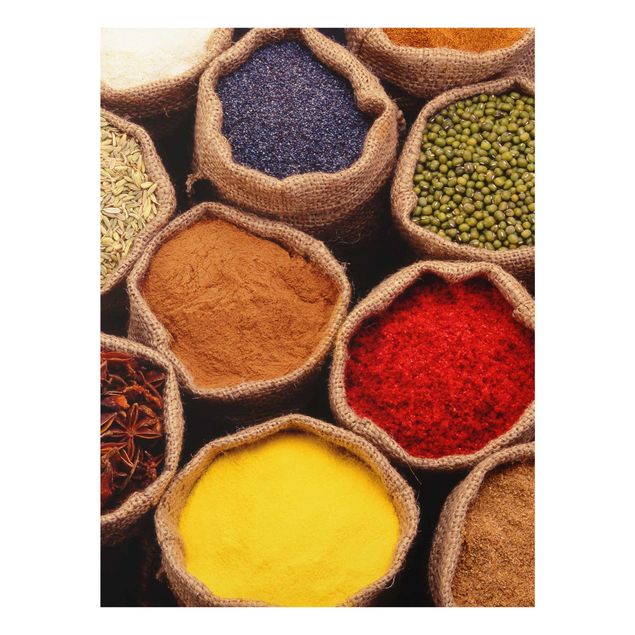 Glas Magnetboard Colourful Spices