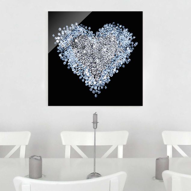 Modern art prints Diamond Heart