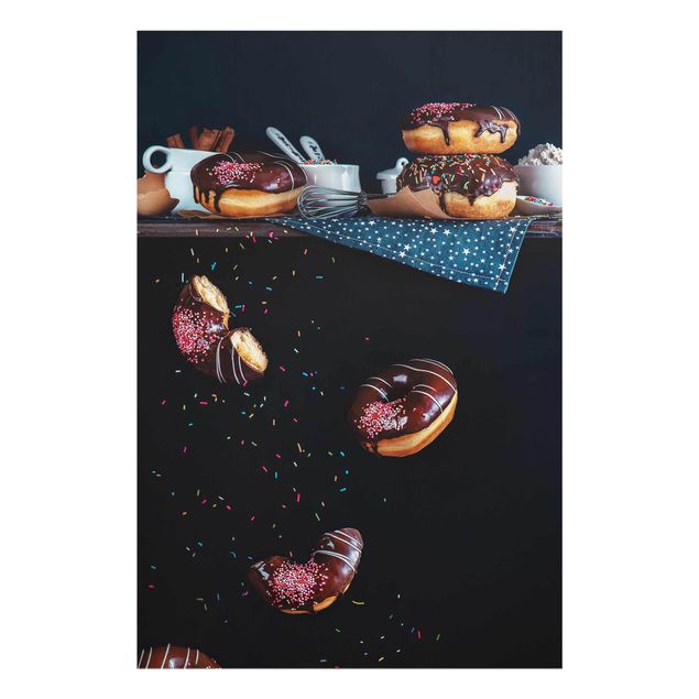Glas Magnettafel Donuts from the Kitchen Shelf
