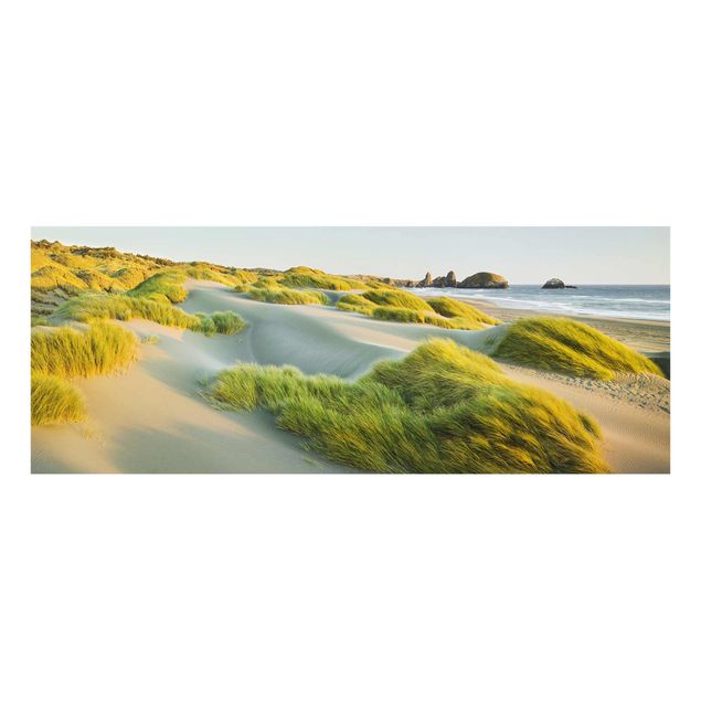 Sea print Dunes And Grasses At The Sea