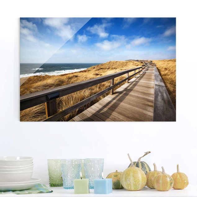 Kitchen Path between dunes at the North Sea on Sylt