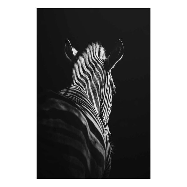 Prints animals Dark Zebra Silhouette
