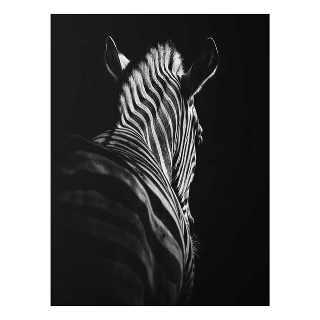 Prints animals Dark Zebra Silhouette