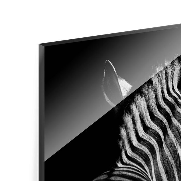 Prints Dark Zebra Silhouette