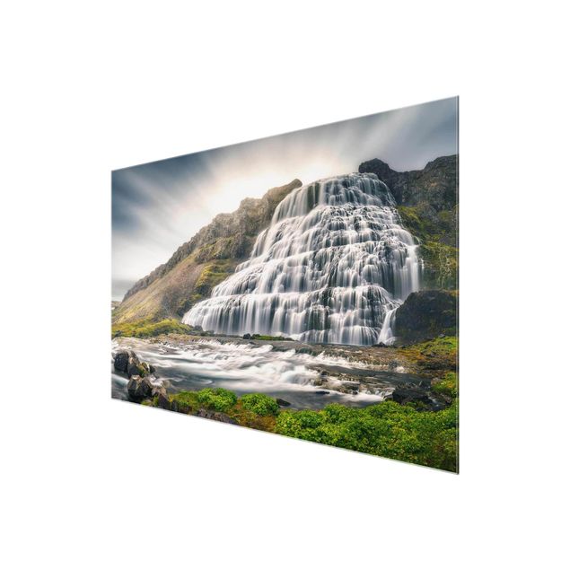 Nature art prints Dynjandi Waterfall