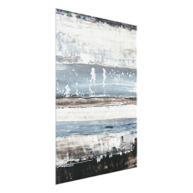 Glass prints abstract Icy Horizont I