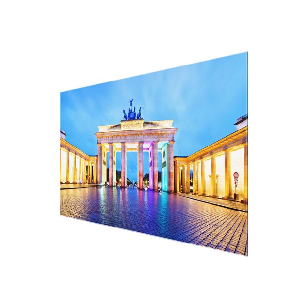 Prints modern Illuminated Brandenburg Gate